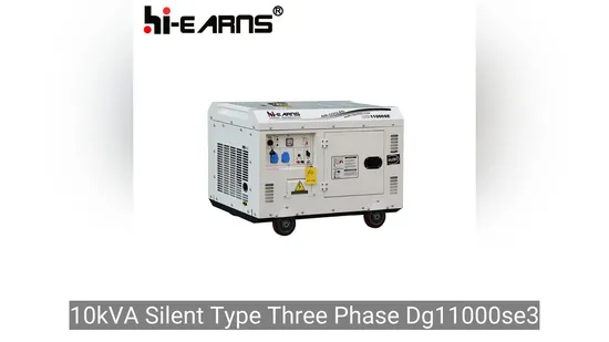 10kVA Silent Type Three Phase Dg11000se3 Diesel Generator Basic Customization